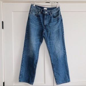 Aritzia High Rise Straight Full Length Jeans